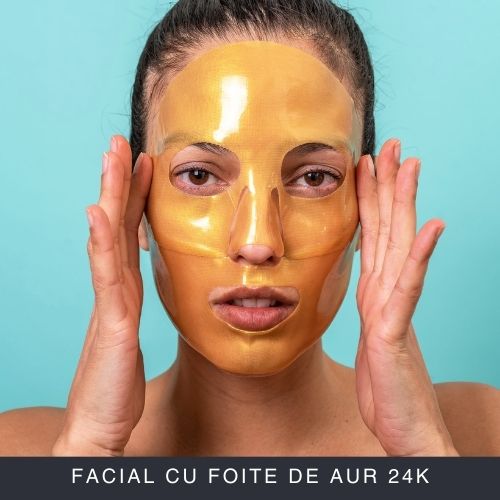 Facial cu foite de aur 24K Curs Online Facial cu foite de aur 24K Curs Online