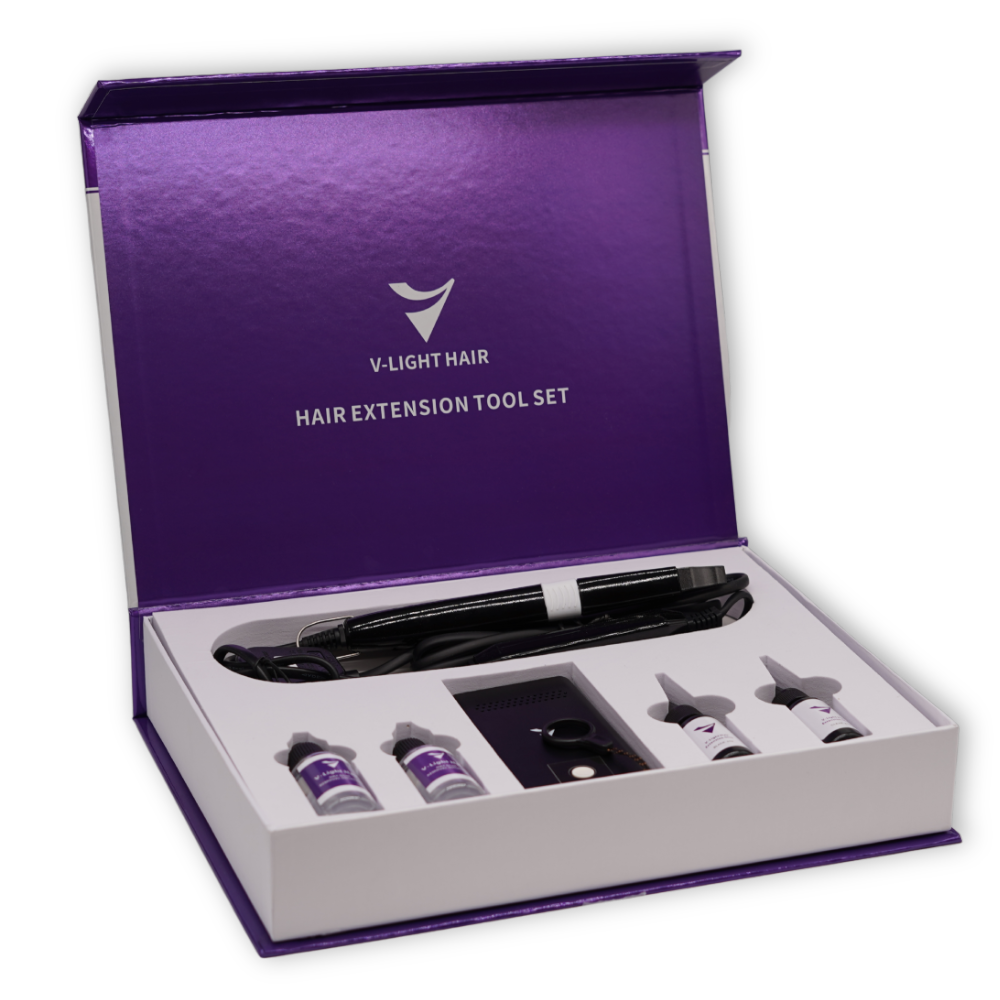 Kit pentru Extensii de Par cu V-Light