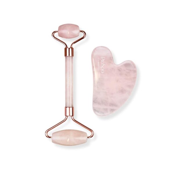 Instrument Gua Sha și Rolă din Piatră de Jad