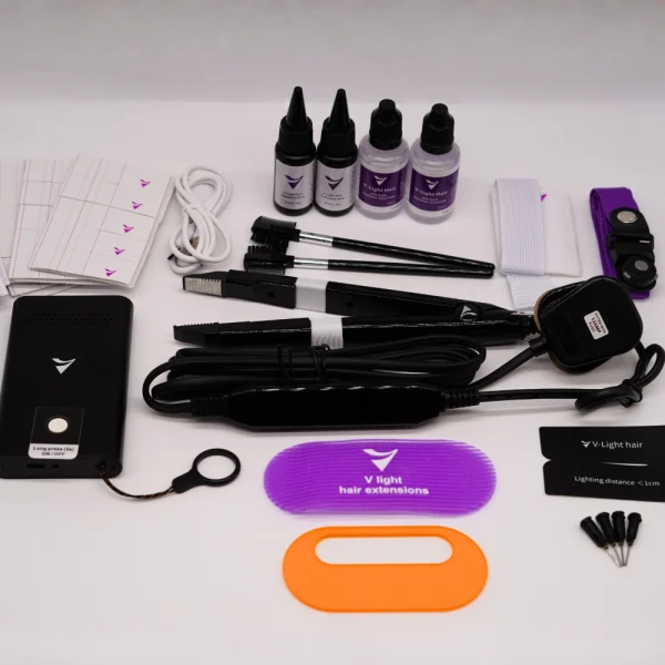 Kit pentru Extensii de Par cu V-Light